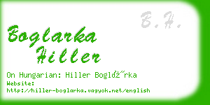 boglarka hiller business card